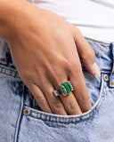 Paparazzi Natural Neutrality - Green Ring