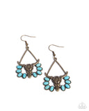 Paparazzi Western Whirlwind - Brass Earring