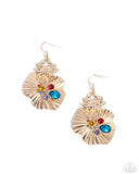 Paparazzi Capricious Crab - Gold Earring
