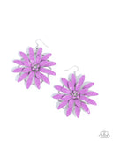 Paparazzi Floral Feeling - Purple Earring
