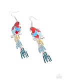 Paparazzi Parrot Pull - Red Earring