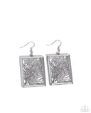 Paparazzi Textured Trial - Silver Earring