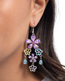 Paparazzi Floral Fountain - Purple Earring