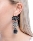 Paparazzi Handcrafted Haul - Black Earring