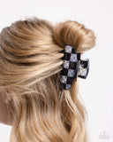 Paparazzi Patchwork Promise - Black Hair Clip