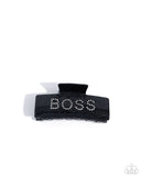 Paparazzi Boss Backdrop - Black Hair Clip