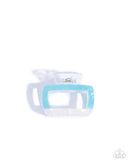 Paparazzi Transparent Texture - Blue Hair Clip