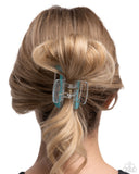 Paparazzi Transparent Texture - Blue Hair Clip