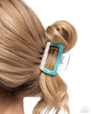 Paparazzi Transparent Texture - Blue Hair Clip