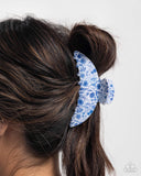 Paparazzi Painted Prize - Blue Hair Clip