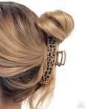 Paparazzi Cheetah Clip - Brown Hair Clip