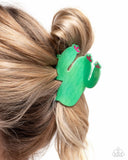 Paparazzi Cactus Clip - Green Hair Clip