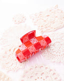 Paparazzi Patchwork Promise - Red Hair Clip