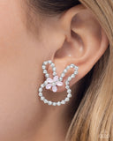 Paparazzi Bunny Backdrop - Pink Earring