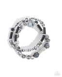 Paparazzi Colorful Conversation - Black Bracelet