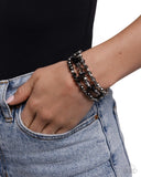 Paparazzi Flawless Facets - Black Bracelet