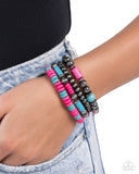 Paparazzi Adorably Abundant - Pink Bracelet