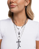 Paparazzi Coquette Cascade - Black Necklace