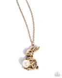 Papaparazzi Easter Bunny - Gold Necklace