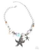 Paparazzi Coastal Cameo - Blue Necklace