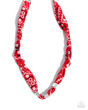Paparazzi Bandana Balance - Red Necklace