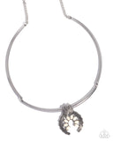 Paparazzi Smoldering Stones - White Necklace