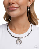 Paparazzi Smoldering Stones - White Necklace