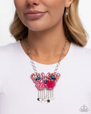 Paparazzi Mayoral Monarch - Pink Necklace