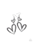 Paparazzi Power Couple - Silver Earring