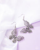 Paparazzi Fresh Flutter - White Earring