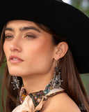 Paparazzi Western Warden - Black Earring