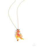 Paparazzi Synchronized Swimming - Orange Necklace
