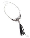 Paparazzi Limitless Longhorn - Black Necklace