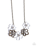Paparazzi Beau Bouquet - Brass Necklace