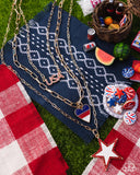 Paparazzi Unforgettable USA - Gold Necklace