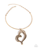 Paparazzi Concentric Courtship - Gold Necklace