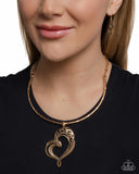 Paparazzi Concentric Courtship - Gold Necklace