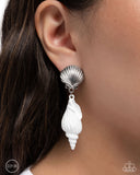 Paparazzi Coastal Collage - White Earring