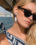 Paparazzi Coastal Collage - White Earring