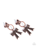 Paparazzi Bear in Mind - Copper Earring