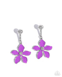 Paparazzi Floral Fleet - Purple Earring