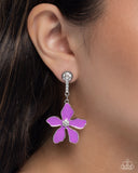 Paparazzi Floral Fleet - Purple Earring