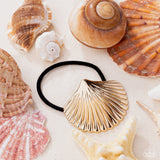 Paparazzi Short Seashell - Gold Hair Tie
