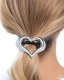 Paparazzi Cupid Call - Silver Hair Clip