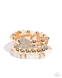 Paparazzi Poetically Plush - White Bracelet