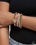 Paparazzi Poetically Plush - White Bracelet