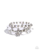 Paparazzi Bewitching Bear - White Bracelet
