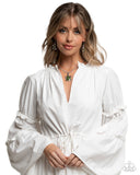 Paparazzi Turtle Tale - Green Necklace