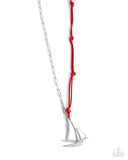 Paparazzi Sailboat Shimmer - Red Necklace