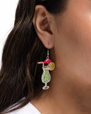 Paparazzi Delightful Daiquiri - Green Earring